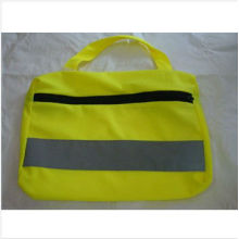Bolsa de seguridad reflectante amarillo con cinta reflectante